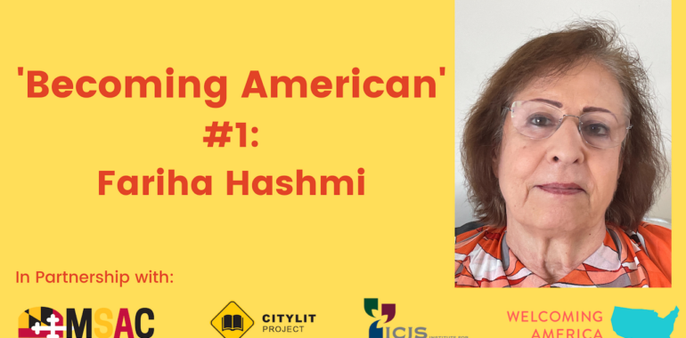 CityLit Presents ‘Becoming American’ #1: Fariha Hashimi